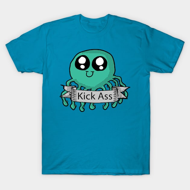 Kick Ass Octopus T-Shirt by Eric03091978